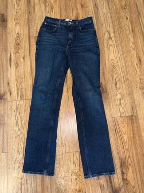Agolde Dark Blue stovepipe jeans